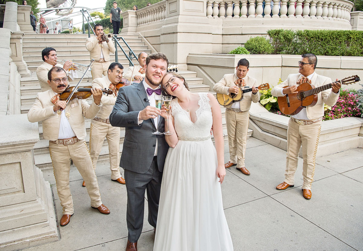 Wrigley Square And Millennium Rooftop Wedding