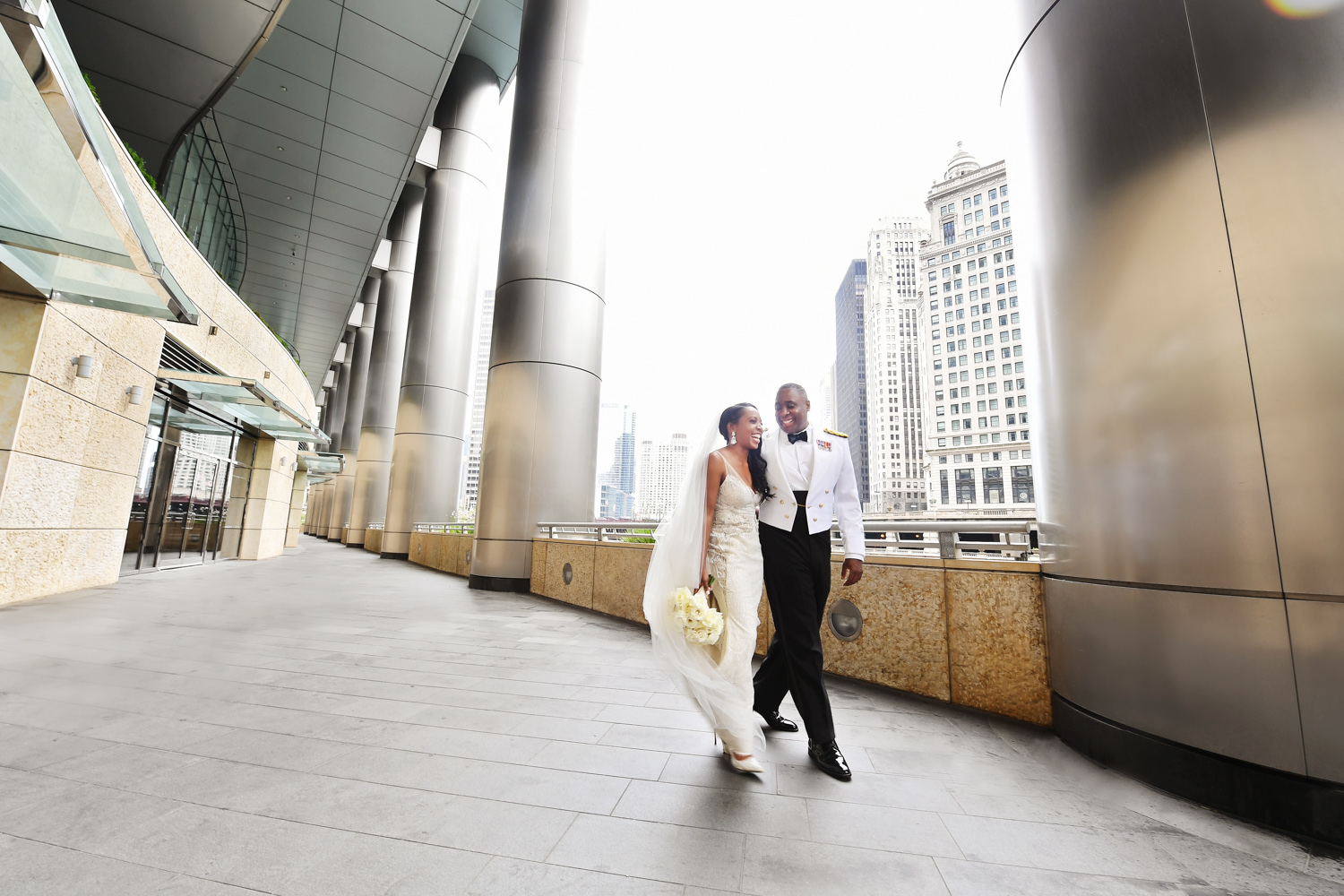 Gold Toned Classic Chicago Wedding